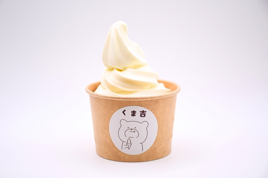 北海道ミルクを使用したソフトクリーム